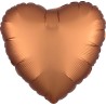BALLON METALLIQUE COEUR SATIN AMBRE 43 CM 