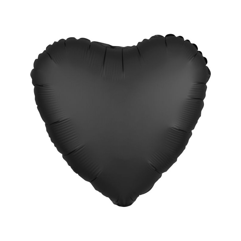 BALLON METALLIQUE COEUR SATIN ONYX 43 CM BALLON METALLIQUE COEUR SATIN ONYX 43 CM