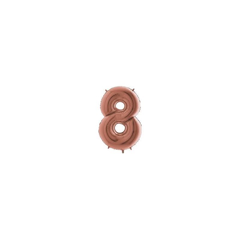 BALLON METALLIQUE CHIFFRE 8 102 CM ROSE GOLD BALLON METALLIQUE CHIFFRE 8 102 CM ROSE GOLD