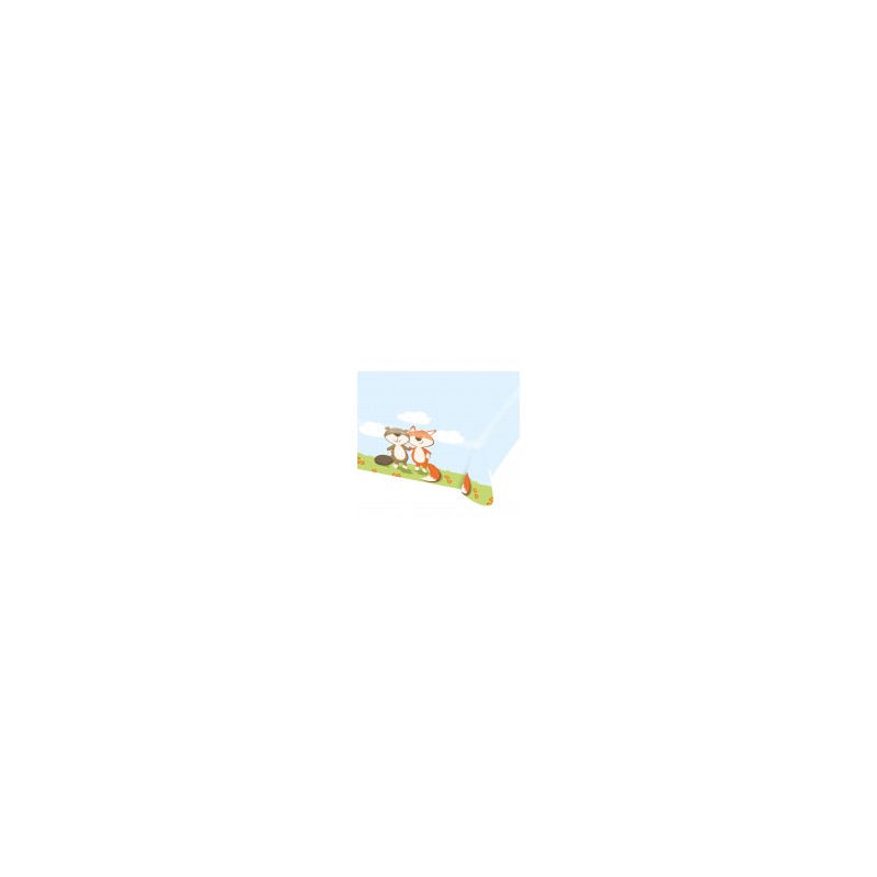 NAPPE PAPIER ANIMAUX DE LA FORET 1.80 X 1.20 M 