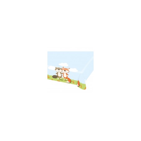 NAPPE PAPIER ANIMAUX DE LA FORET 1.80 X 1.20 M 