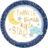 8 ASSIETTES BEBE AVEC LUNE ET NUAGE 26.7 CM