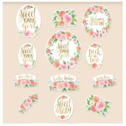 DECORATION MURALE SWEET  BABY GIRL 
