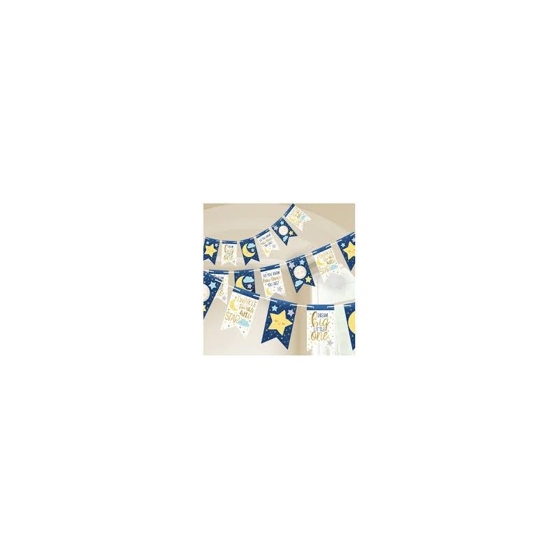 GUIRLANDE FANION BABY BOY 4.51 METRES GUIRLANDE FANION BABY BOY 4.51 METRES