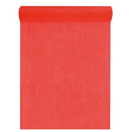 CHEMIN DE TABLE ROUGE 30 CM X 10 METRES 