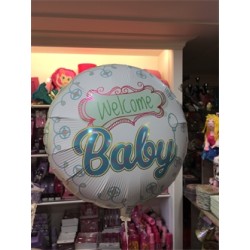 BALLON METALLIQUE 35CM WELCOME BABY IBREX