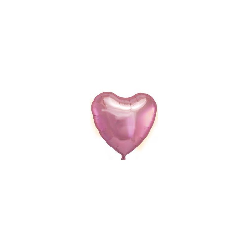 BALLON METALLIQUE COEUR ROSE PALE 46 CM 18 " BALLON METALLIQUE COEUR ROSE PALE 46 CM 18 "