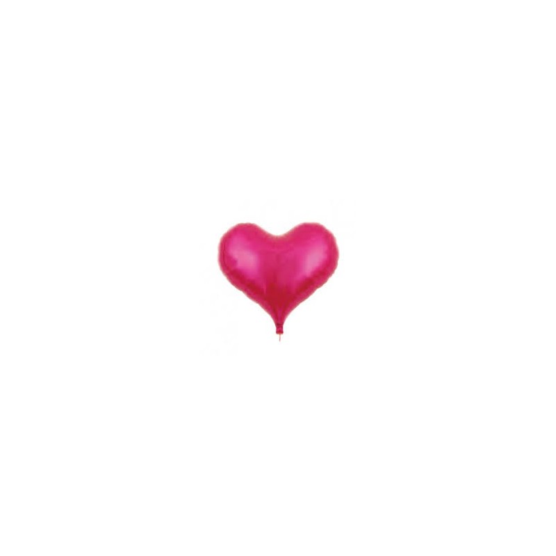 BALLON METALLIQUE COEUR JELLY FUSCHIA 35 CM 14" IBREX BALLON METALLIQUE COEUR JELLY FUSCHIA 35 CM 14" IBREX