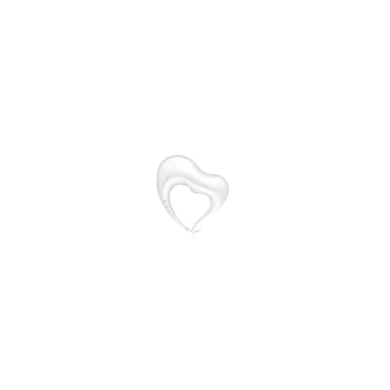 BALLON METALLIQUE COEUR ARGENT ELEGANT 80 CM IBREX BALLON METALLIQUE COEUR ARGENT ELEGANT 80 CM IBREX