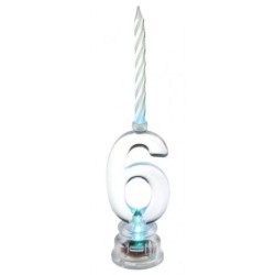 BOUGIE LED CHIFFRE 6 