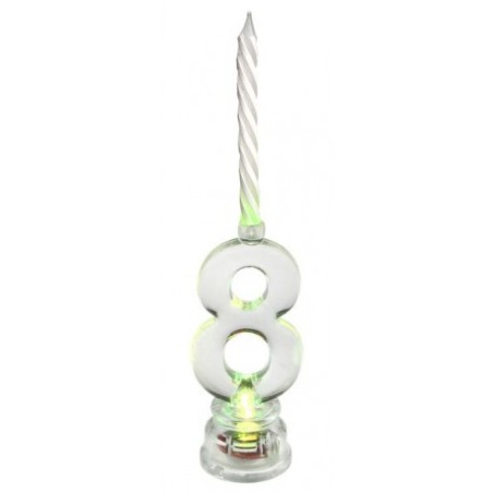 BOUGIE LED CHIFFRE 8 