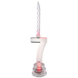 BOUGIE LED CHIFFRE 7 
