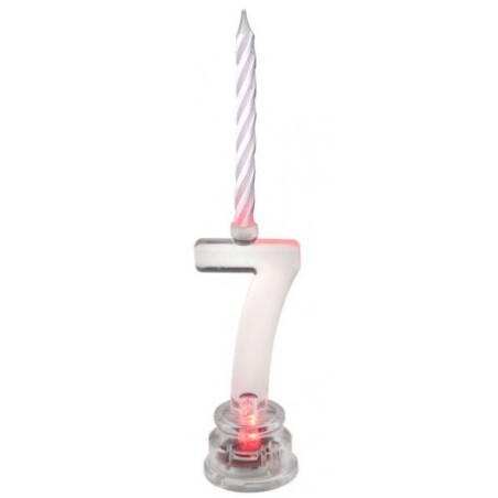 BOUGIE LED CHIFFRE 7 