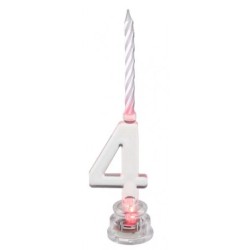 BOUGIE LED CHIFFRE 4 