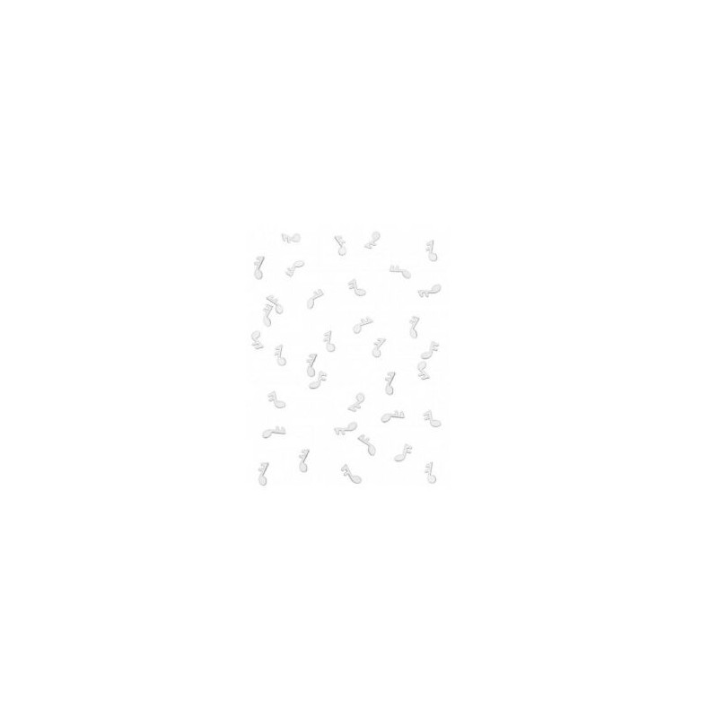 CONFETTIS DE TABLE NOTE DE MUSIQUE BLANC CONFETTIS DE TABLE NOTE DE MUSIQUE BLANC