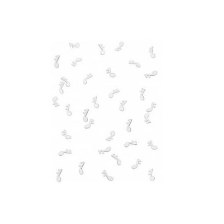 CONFETTIS DE TABLE NOTE DE MUSIQUE BLANC