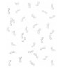 CONFETTIS DE TABLE NOTE DE MUSIQUE BLANC
