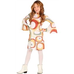 DEGUISEMENT ENFANT ROBE DISCO 70'S TAILLE 7-9 ANS 