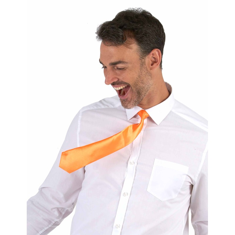 CRAVATTE ORANGE FLUO CRAVATTE ORANGE FLUO