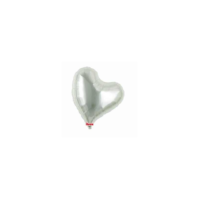 BALLON METALLIQUE COEUR SWEET ARGENT 36 CM 14" IBREX BALLON METALLIQUE COEUR SWEET ARGENT 36 CM 14" IBREX