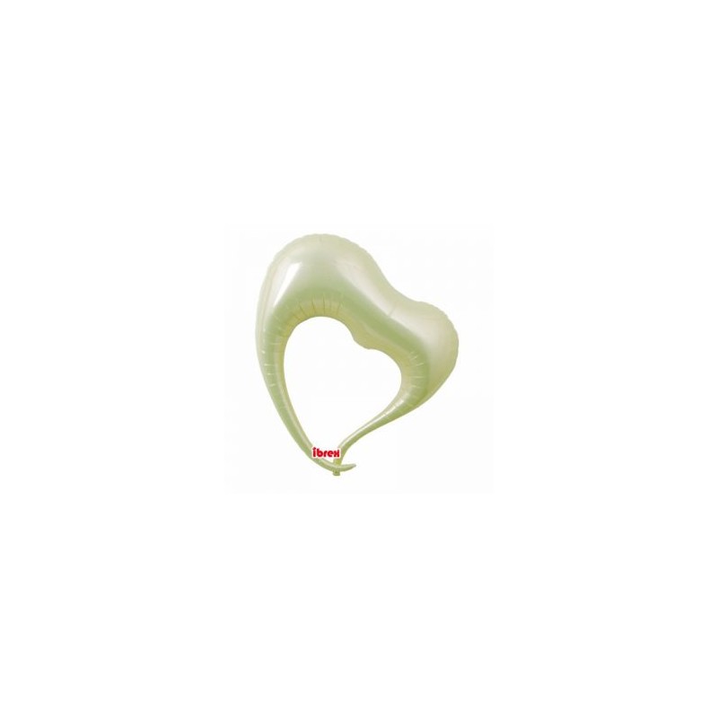 BALLON METALLIQUE COEUR IVOIRE ELEGANT 80CM IBREX BALLON METALLIQUE COEUR IVOIRE ELEGANT 80CM IBREX