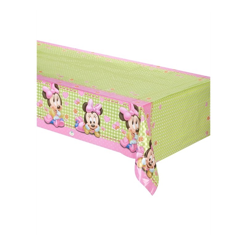 NAPPE PLASTIQUE MINNIE ROSE 120 X 180 CM NAPPE PLASTIQUE MINNIE ROSE 120 X 180 CM