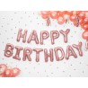 GUIRLANDE BALLONS METALLIQUES GONFLABLE AIR HAPPY BIRTHDAY ROSE GOLD 340 X 35 CM