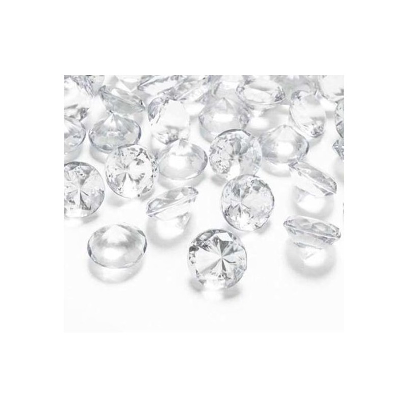 CONFETTIS DE TABLE DIAMANT TRANSPARENT 20 MM CONFETTIS DE TABLE DIAMANT TRANSPARENT 20 MM