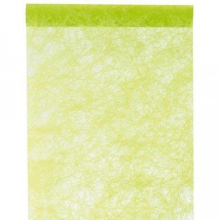 CHEMIN DE TABLE ROMANCE 30 CM X 10M VERT PASTEL 