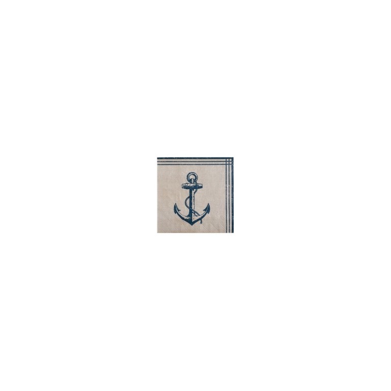 20 SERVIETTES BORD DE MER 33 X 33 CM 20 SERVIETTES BORD DE MER 33 X 33 CM