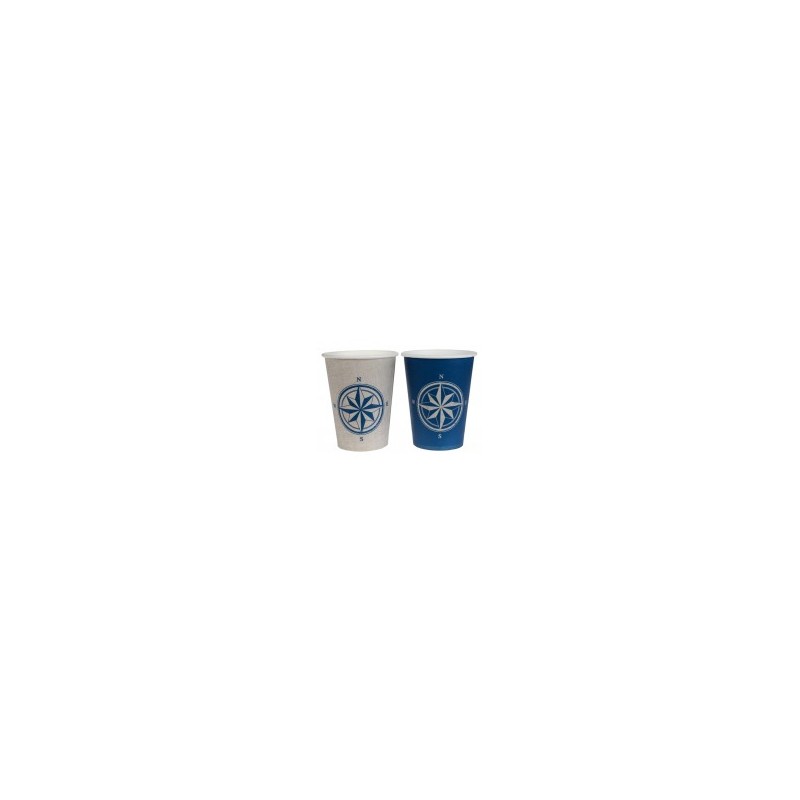 10 GOBELETS CARTON BORD DE MER 10 GOBELETS CARTON BORD DE MER