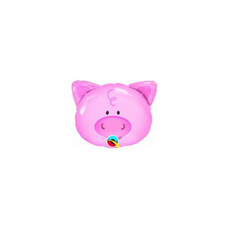 BALLON METALLIQUE TETE DE COCHON 30 CM BALLON METALLIQUE TETE DE COCHON 30 CM