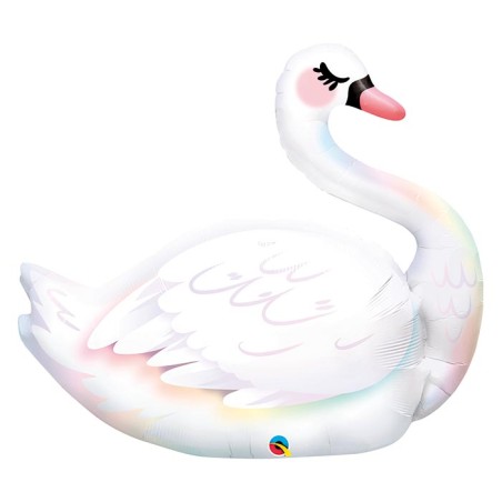 BALLON METALLIQUE CYGNE 89 CM