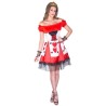 DEGUISEMENT  REINE DE COEUR FEMME TAILLE S