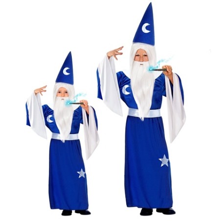DEGUISEMENT MAGICIEN BLEU MERLIN TAILLE 13 ANS 