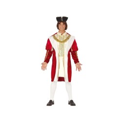 DEGUISEMENT ROI MEDIEVAL ROUGE ET OR TAILE M 