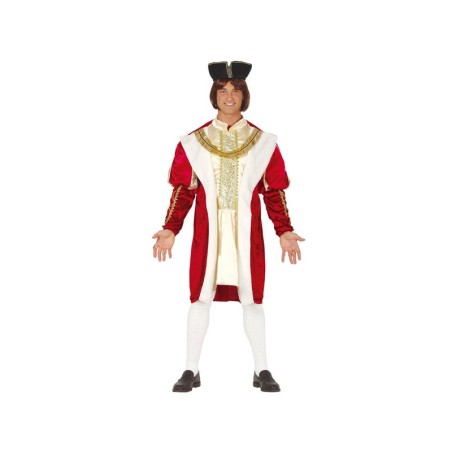 DEGUISEMENT ROI MEDIEVAL ROUGE ET OR TAILE M 
