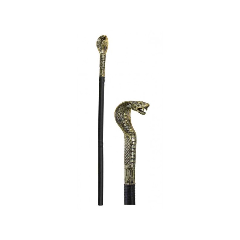 SCEPTRE EGYPTIEN AVEC TETE DE COBRA 110 CM SCEPTRE EGYPTIEN AVEC TETE DE COBRA 110 CM