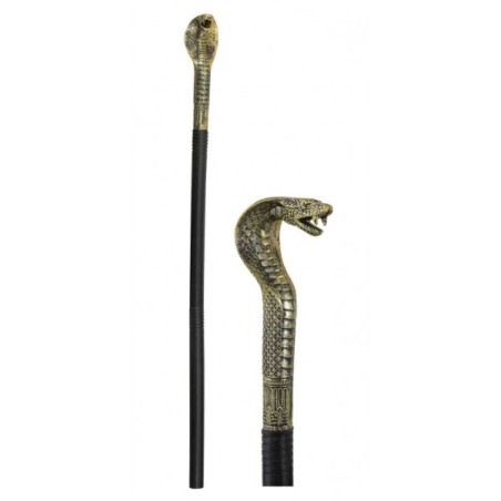 SCEPTRE EGYPTIEN AVEC TETE DE COBRA 110 CM 