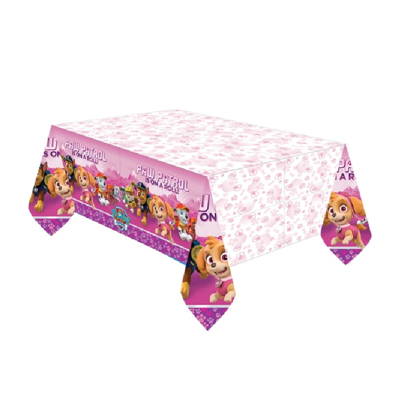 NAPPE PLASTIFIEE PAT PATROUILLE ROSE 120 X 180 CM NAPPE PLASTIFIEE PAT PATROUILLE ROSE 120 X 180 CM