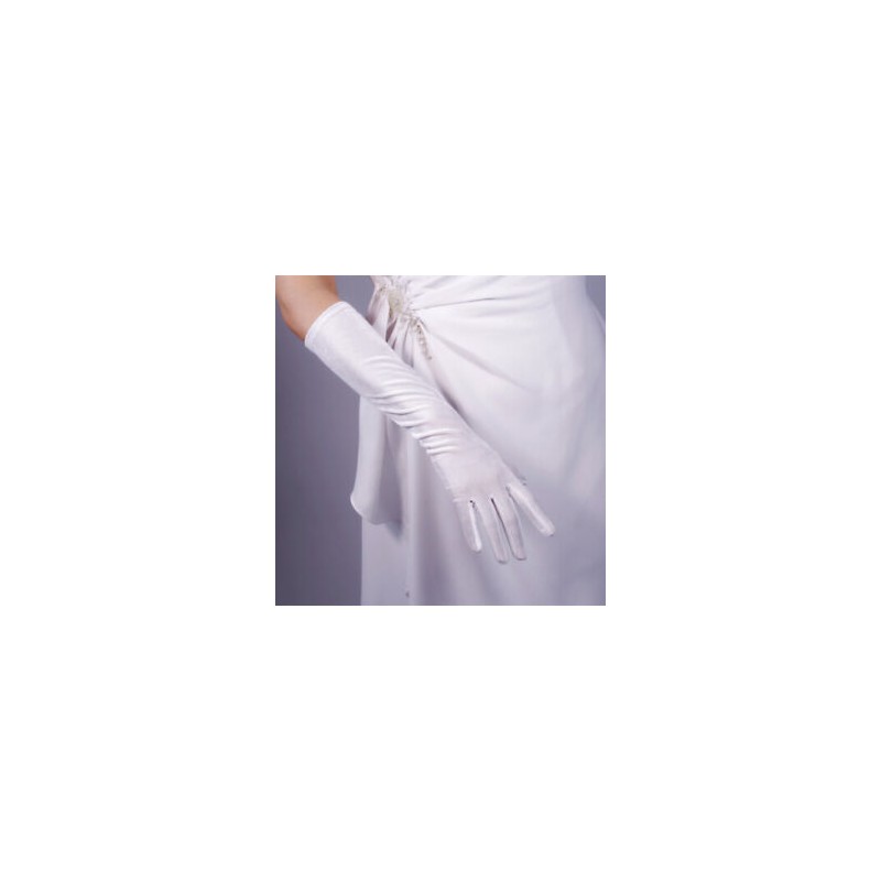 GANTS LONGS BLANC 40 CM GANTS LONGS BLANC 40 CM