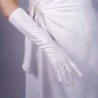 GANTS LONGS BLANC 40 CM 