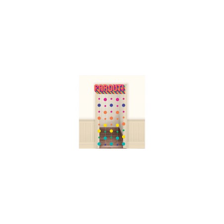 RIDEAU DE PORTE MULTICOLORE GOOD VIBES