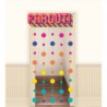 RIDEAU DE PORTE MULTICOLORE GOOD VIBES