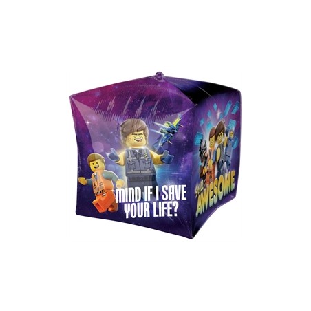 BALLON METALLIQUE CUBEZ LEGO MOVIE 38 X 38 CM