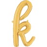 BALLON METALLIQUE LETTRE K CURSIVE OR 36 CM 