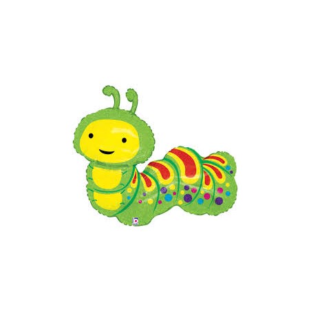 BALLON METALLIQUE CHENILLE VERTE 81 CM 