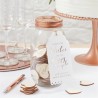 TIRELIRE EN VERRE AVEC COEURS BOIS POUR SOUHAITS