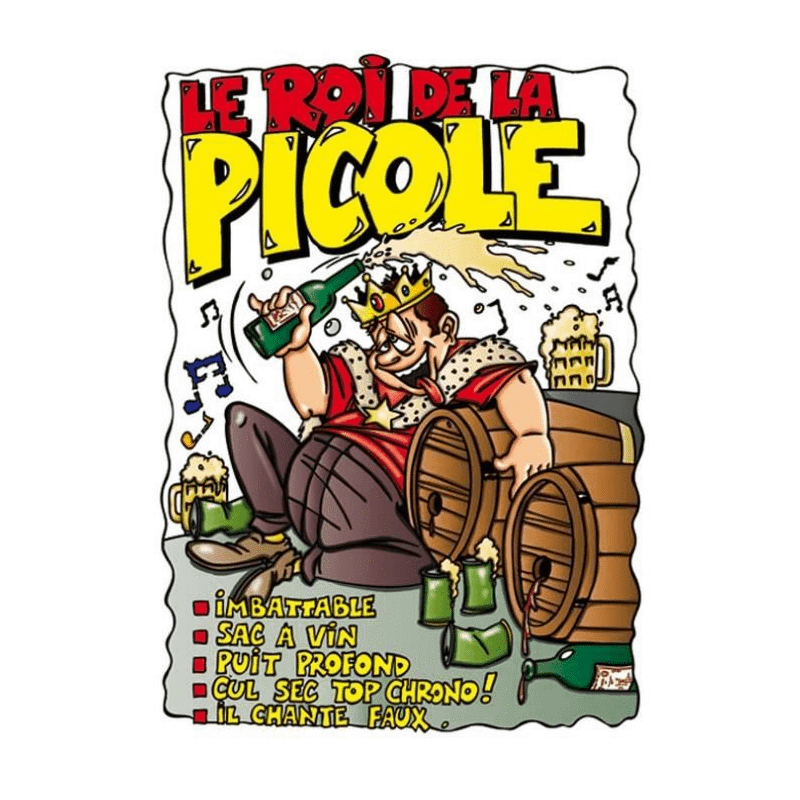 T-SHIRT LE ROI DE LA PICOLE T-SHIRT LE ROI DE LA PICOLE