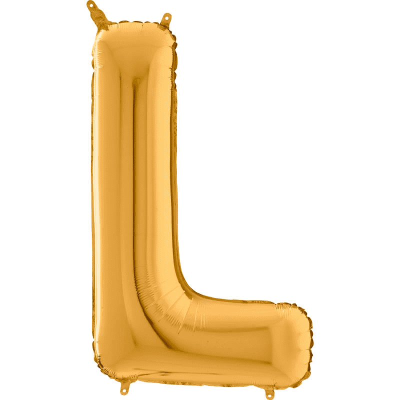 BALLON METALLIQUE LETTRE L OR 35 CM BALLON METALLIQUE LETTRE L OR 35 CM